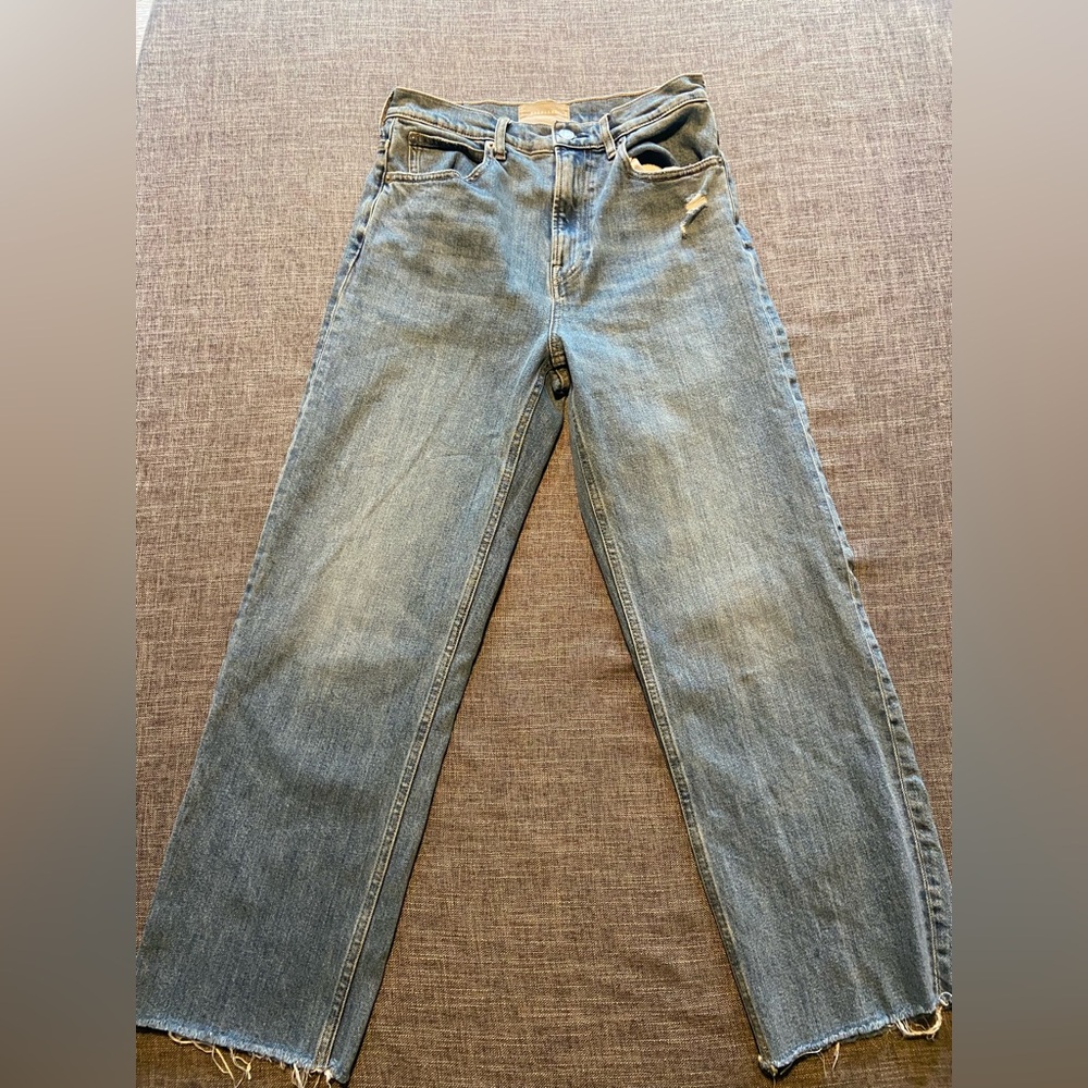Everlane Way-High Jean Size 27 Regular Light Wash Raw Hem